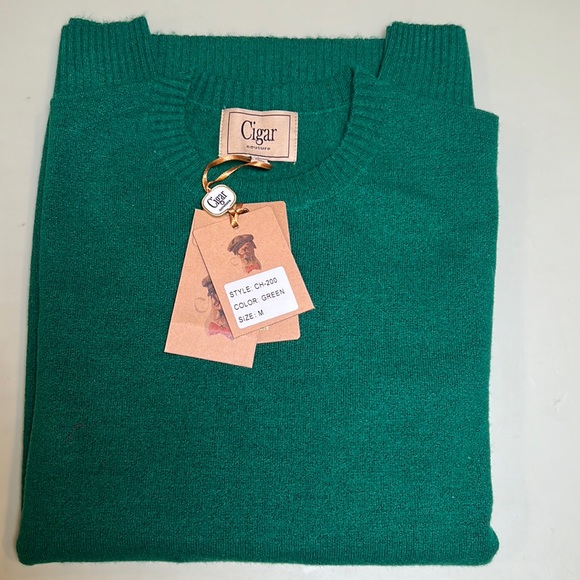 Cigar Couture 1/4 Zipper Polo Sweater Navy